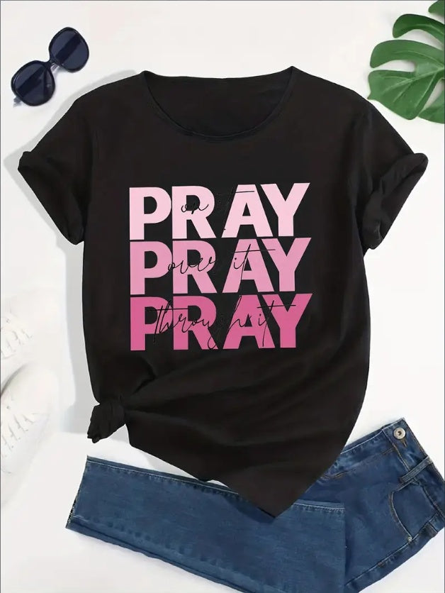 Women's Vibrant Letter Print Tee Slim-fit Summer Running Top  Breathable Short Sleeve Sportswear
