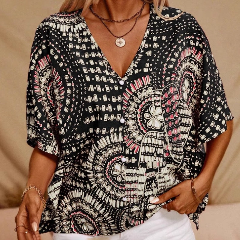 Women's V-Neck Vacation Top
