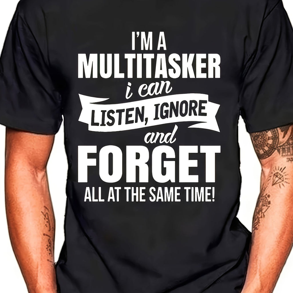 Men, I Am A Versatile Pattern T-shirt, Casual Short Sleeved Top, And A Men's Novelty T-shirt For Daily Wear In Summer