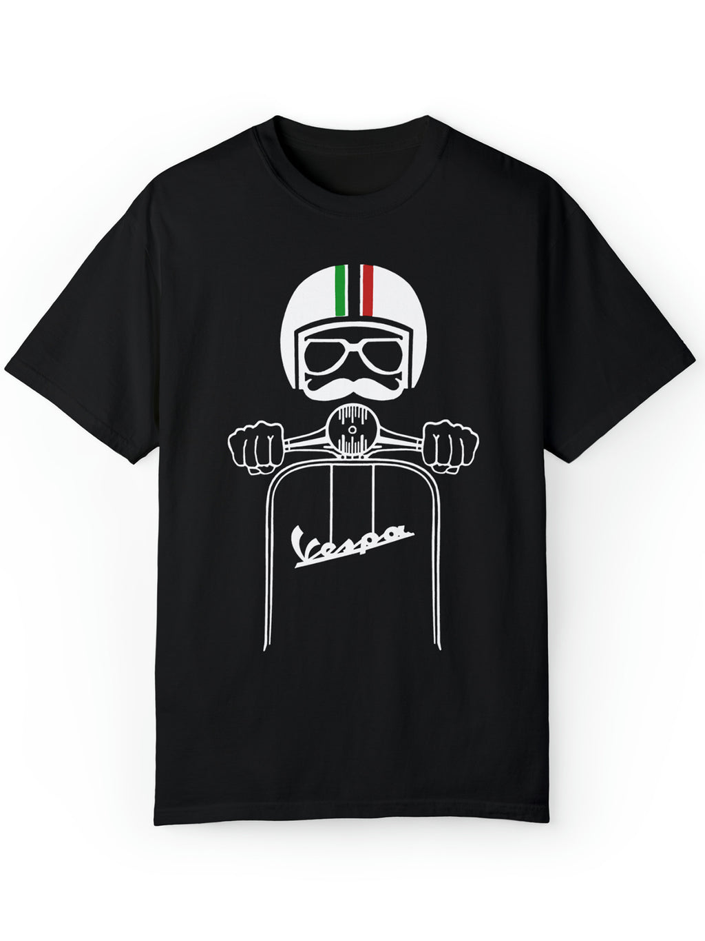 Motorcycle Rider Printed Comfortable T-shirt, Men's Casual Street Style Elastic Round Neck T-shirt For Summer