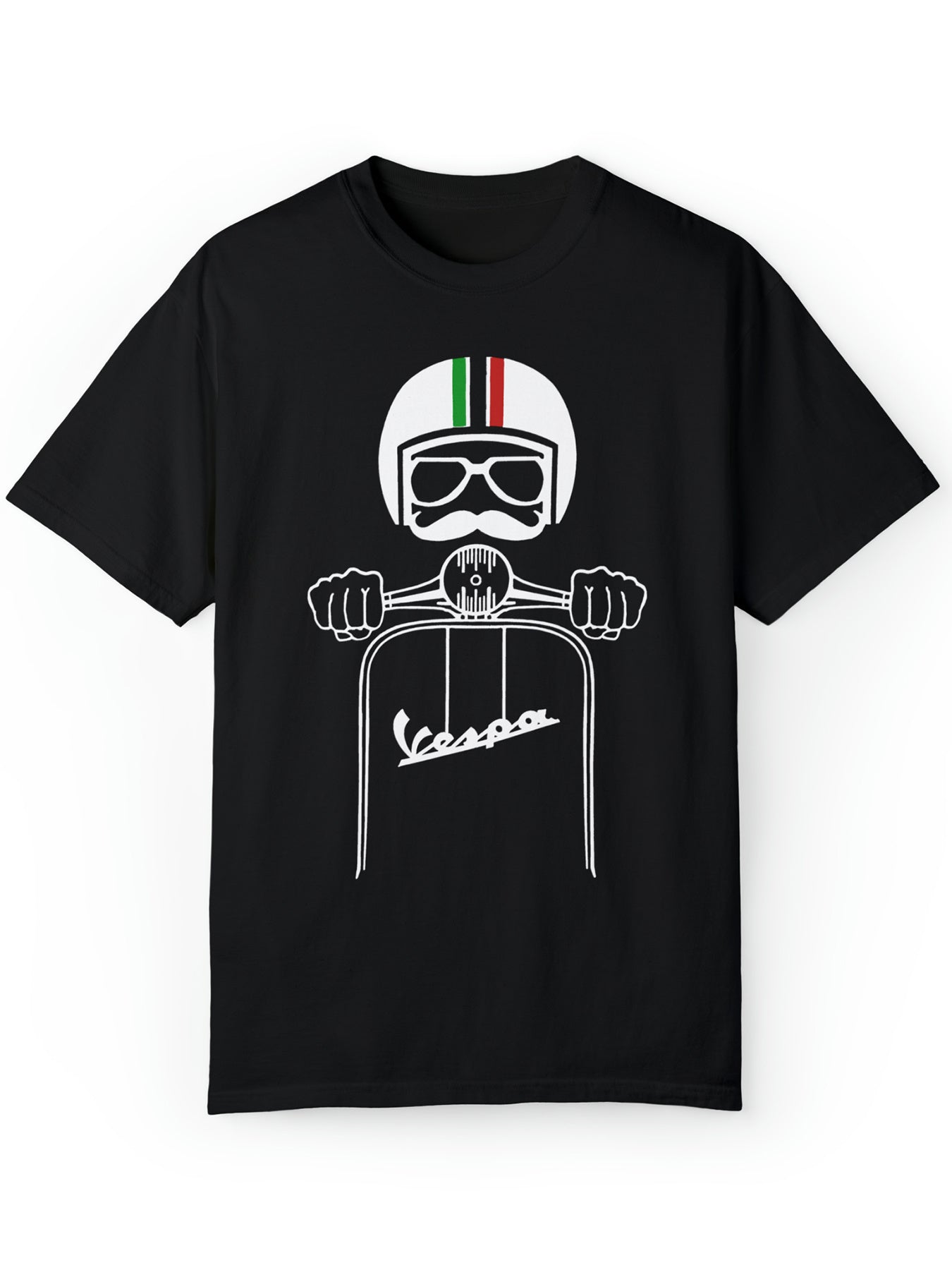 Motorcycle Rider Printed Comfortable T-shirt, Men's Casual Street Style Elastic Round Neck T-shirt For Summer
