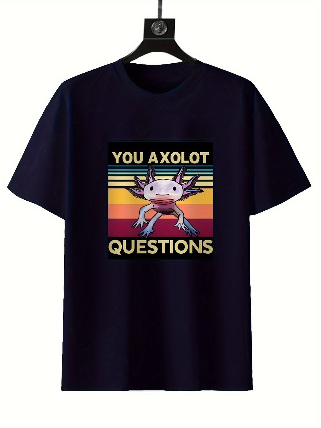 Round Neck Printed T-shirt Casual Short Sleeved Top For Spring And Summer, Personalized And Comfortable For Both Men And Women