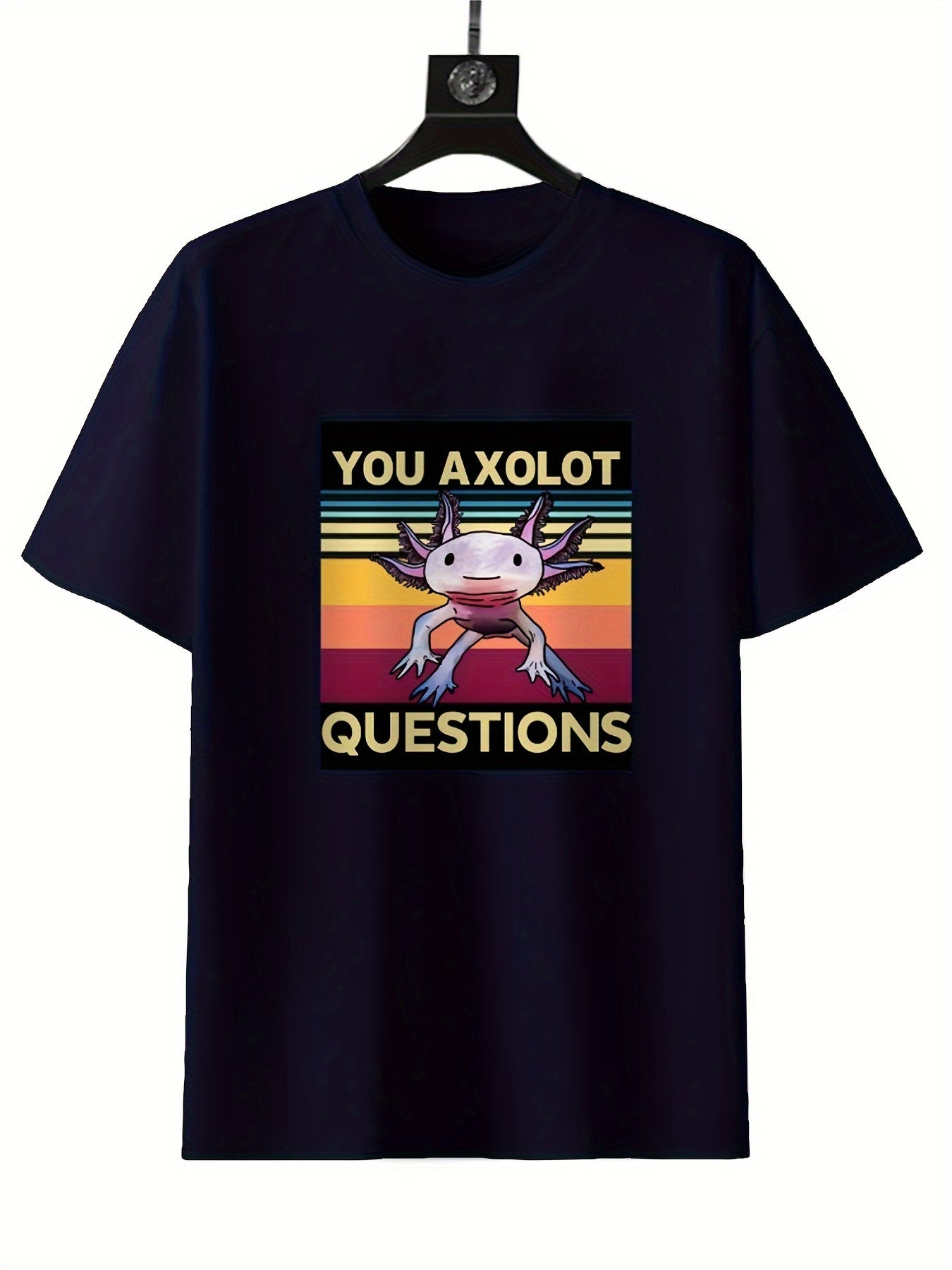 Round Neck Printed T-shirt Casual Short Sleeved Top For Spring And Summer, Personalized And Comfortable For Both Men And Women