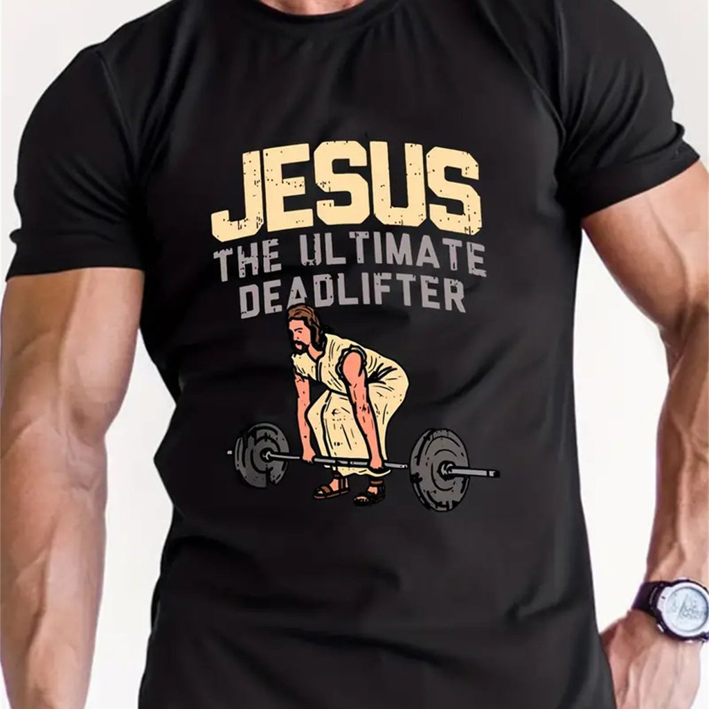 Men's Patterned Printed T-shirt, Summer Casual Short Sleeved T-shirt