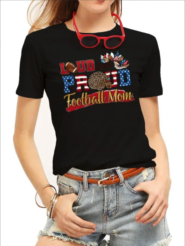 Girls' Trendy Cartoon Graphic Tee - Comfy Stretch Crew Neck, Short Sleeve Casual Sports Top For Summer