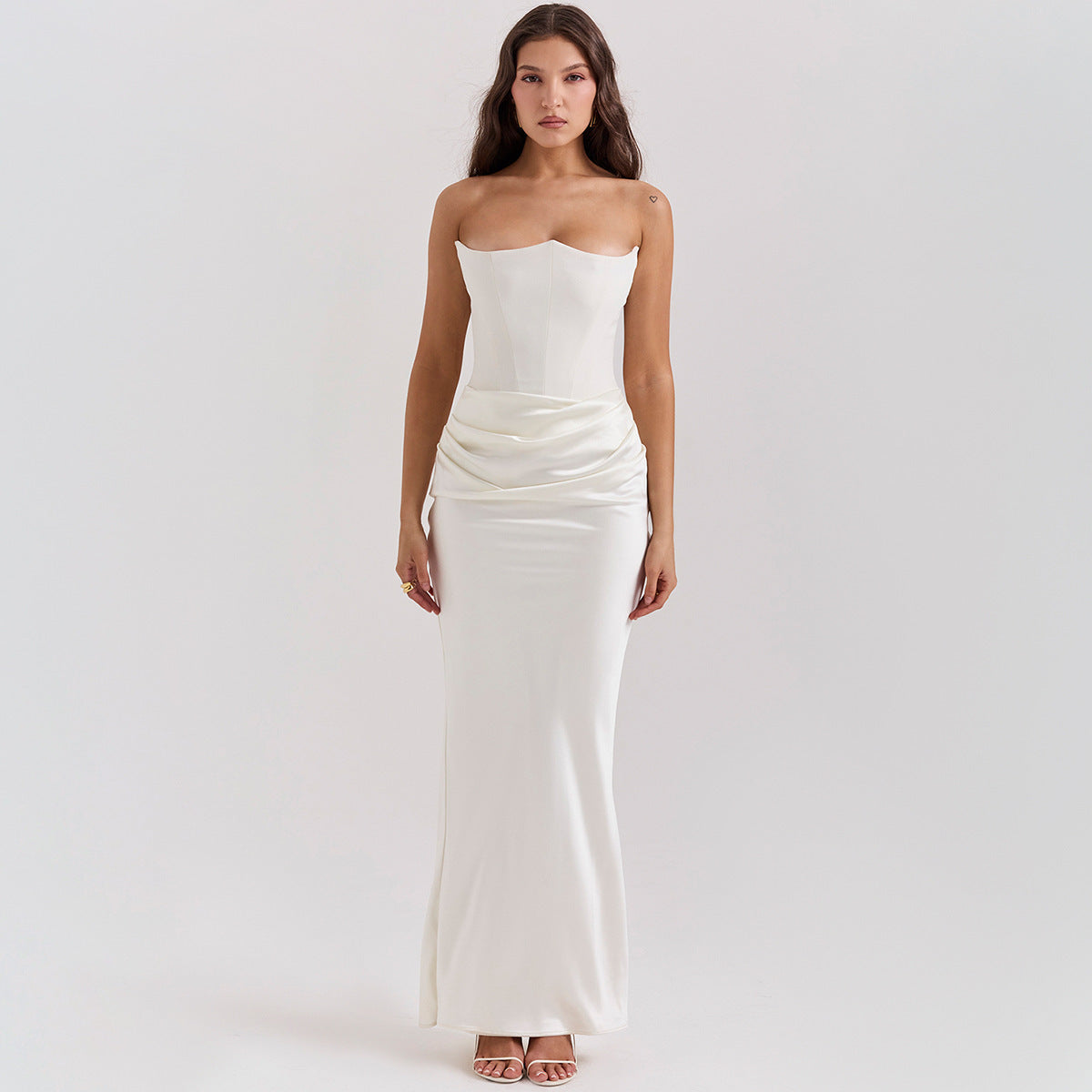 Slim Tube Top Long Dress Fashion