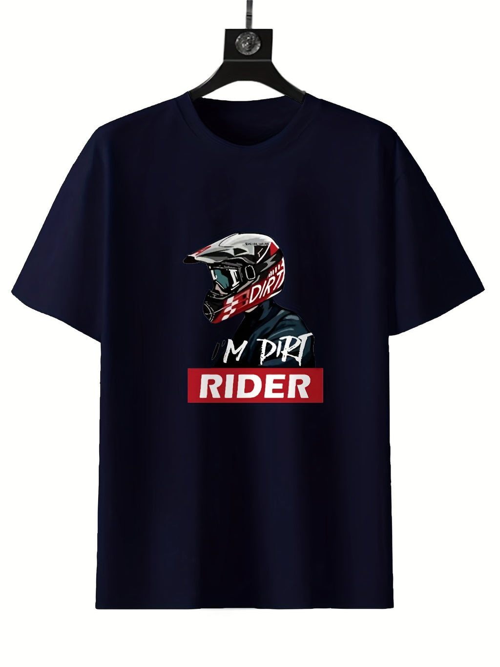 Round Neck Printed T-shirt Casual Short Sleeved Top For Spring And Summer, Personalized And Comfortable For Both Men And Women
