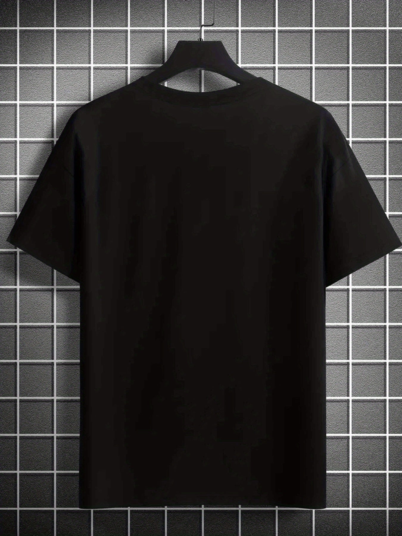 Men's Short Sleeved T-shirt With Line Star Pattern Printed Casual Round Neck T-shirt, Suitable For Summer, Breathable And Comfortable Outdoor Sports Top