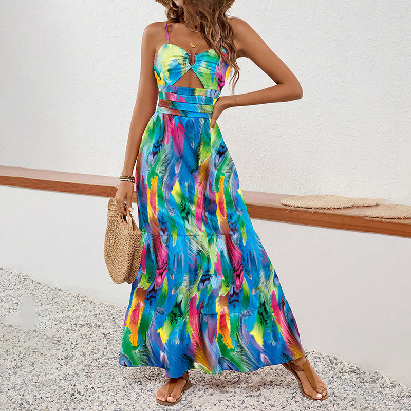 Tash's Vibe Fashion Spaghetti Sun Dress