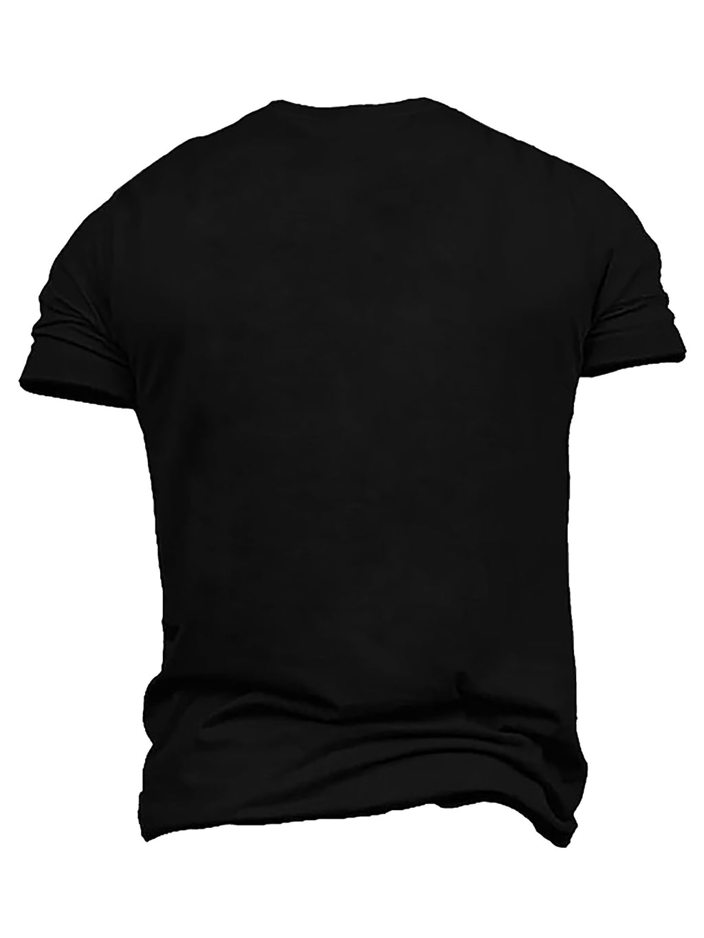 Large Men's T-shirt, I'm Not Fat Print, Summer Fashion Short Sleeve T-shirt, Suitable For Men, Tall And Tall