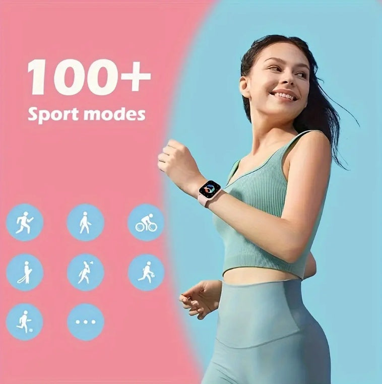 Smartwatch for Women and Men - Bluetooth Call Heart Rate Monitor Fitness Tracker Waterproof for iOS and Android