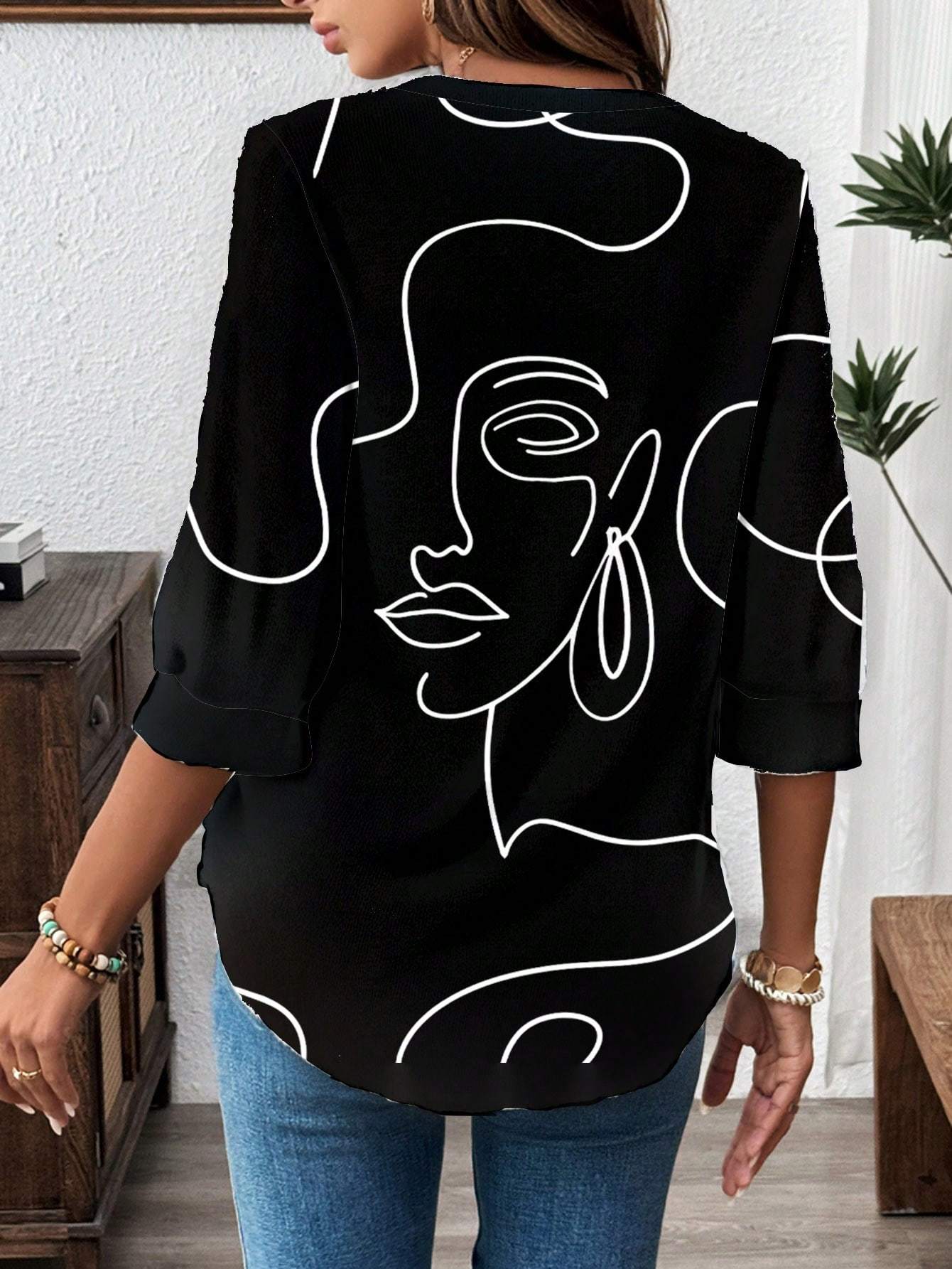 Women Clothes Women's Casual Office Blouse