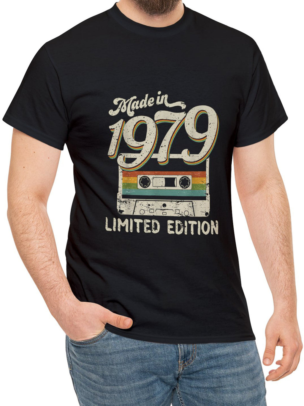 Printed Comfortable Cotton T-shirt, Summer Men's Casual Street Style Elastic Round Neck T-shirt