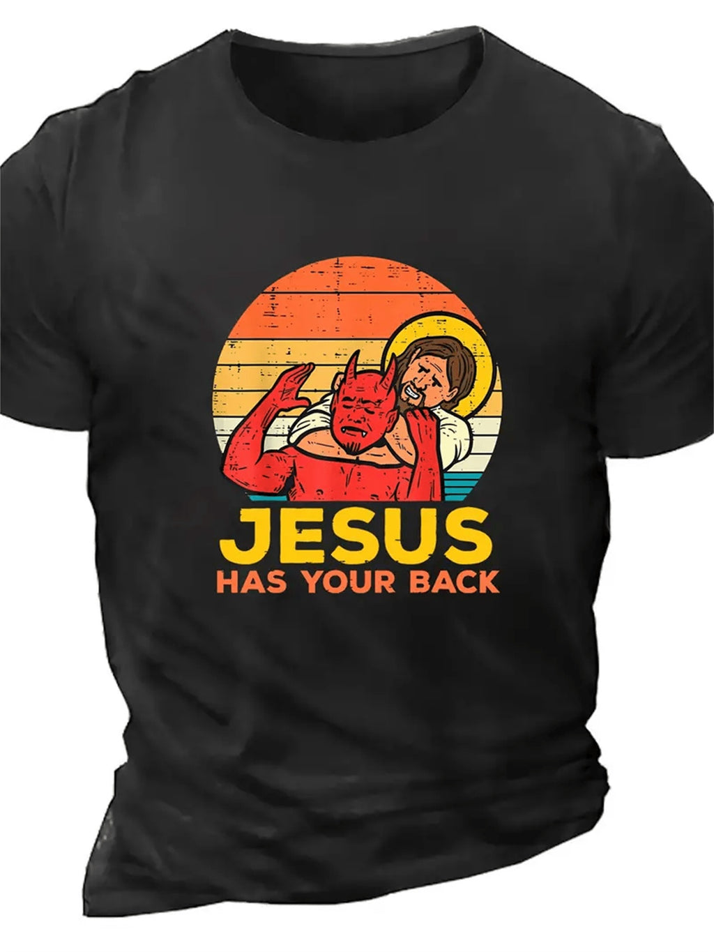 Men's Creative Tops, Casual Short Sleeved Round Neck T-shirts, Summer Outdoor Men's Clothing