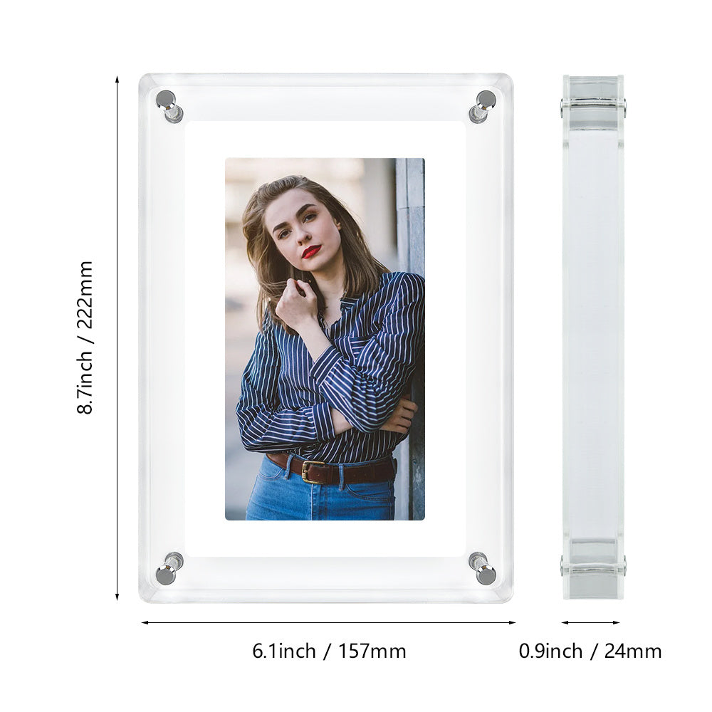 7 Inch WiFi Digital Photo Frame - 4GB IPS Acrylic Display