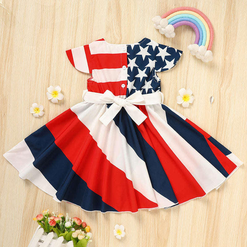 4th of July young Girls dress