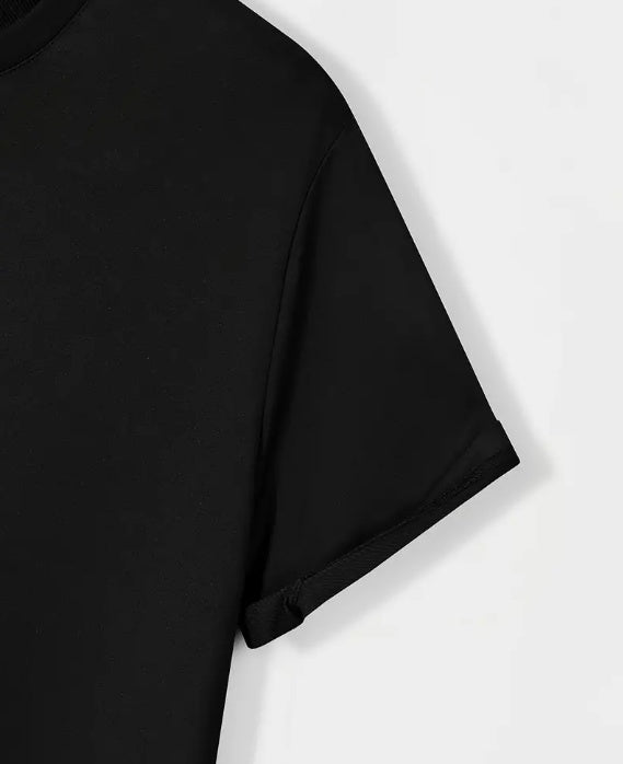 Brooklyn Symmetrical Design Print, Men's Summer Spring Round Neck Street Style Short Sleeved T-shirt