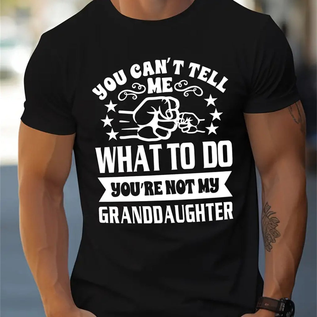 Men's Creative Tops, Casual Short Sleeved Round Neck T-shirts, Summer Outdoor Men's Clothing