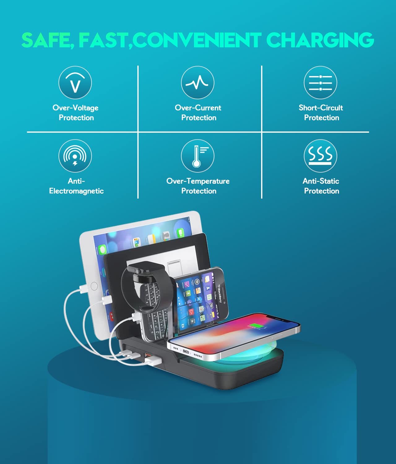 70W Charging Station  5 In 1 Fast Charging new!