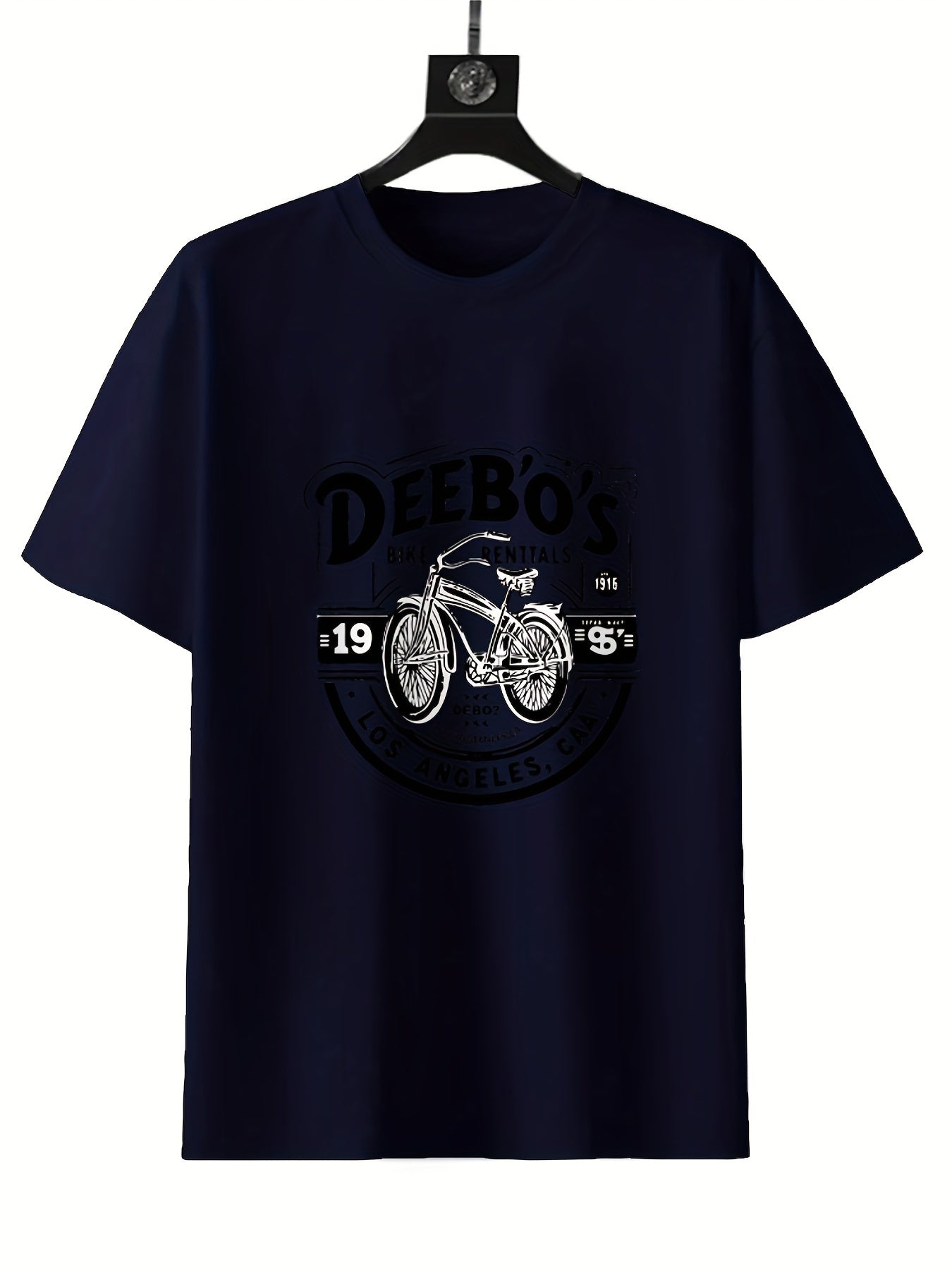 Round Neck Printed T-shirt Casual Short Sleeved Top For Spring And Summer, Personalized And Comfortable For Both Men And Women