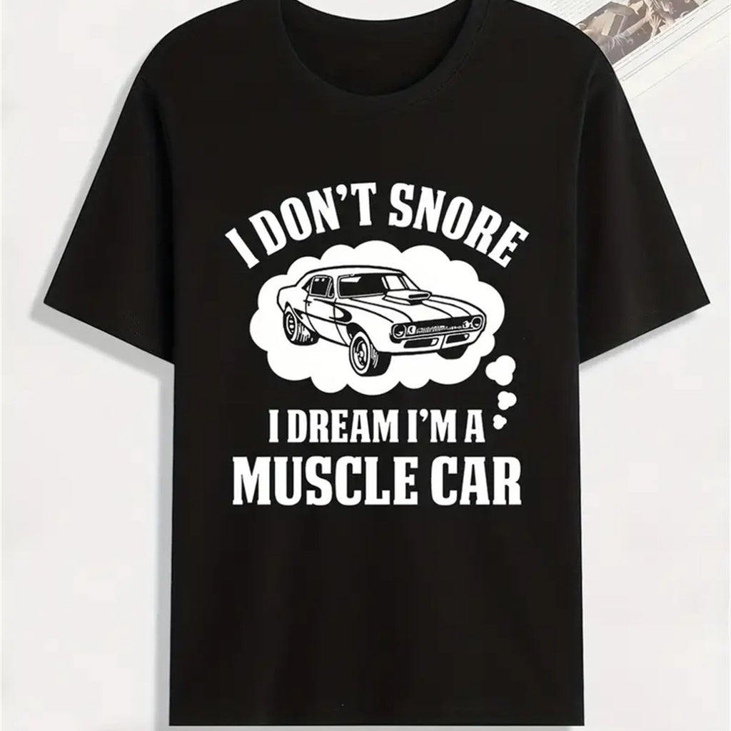 Men's Creative Tops, Casual Short Sleeved Round Neck T-shirts, Summer Outdoor Men's Clothing