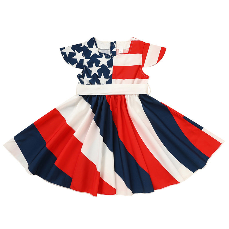 4th of July young Girls dress