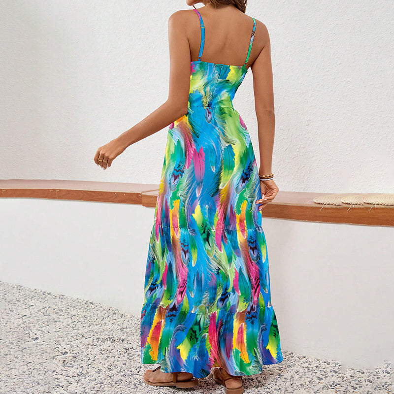 Tash's Vibe Fashion Spaghetti Sun Dress