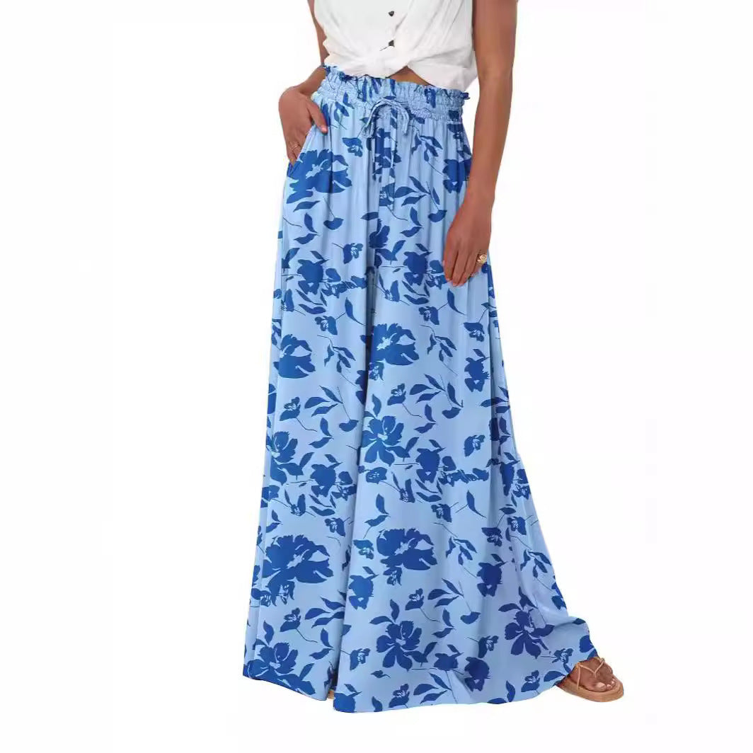 Women's High Waist Wide Leg Pants Casual Pants
