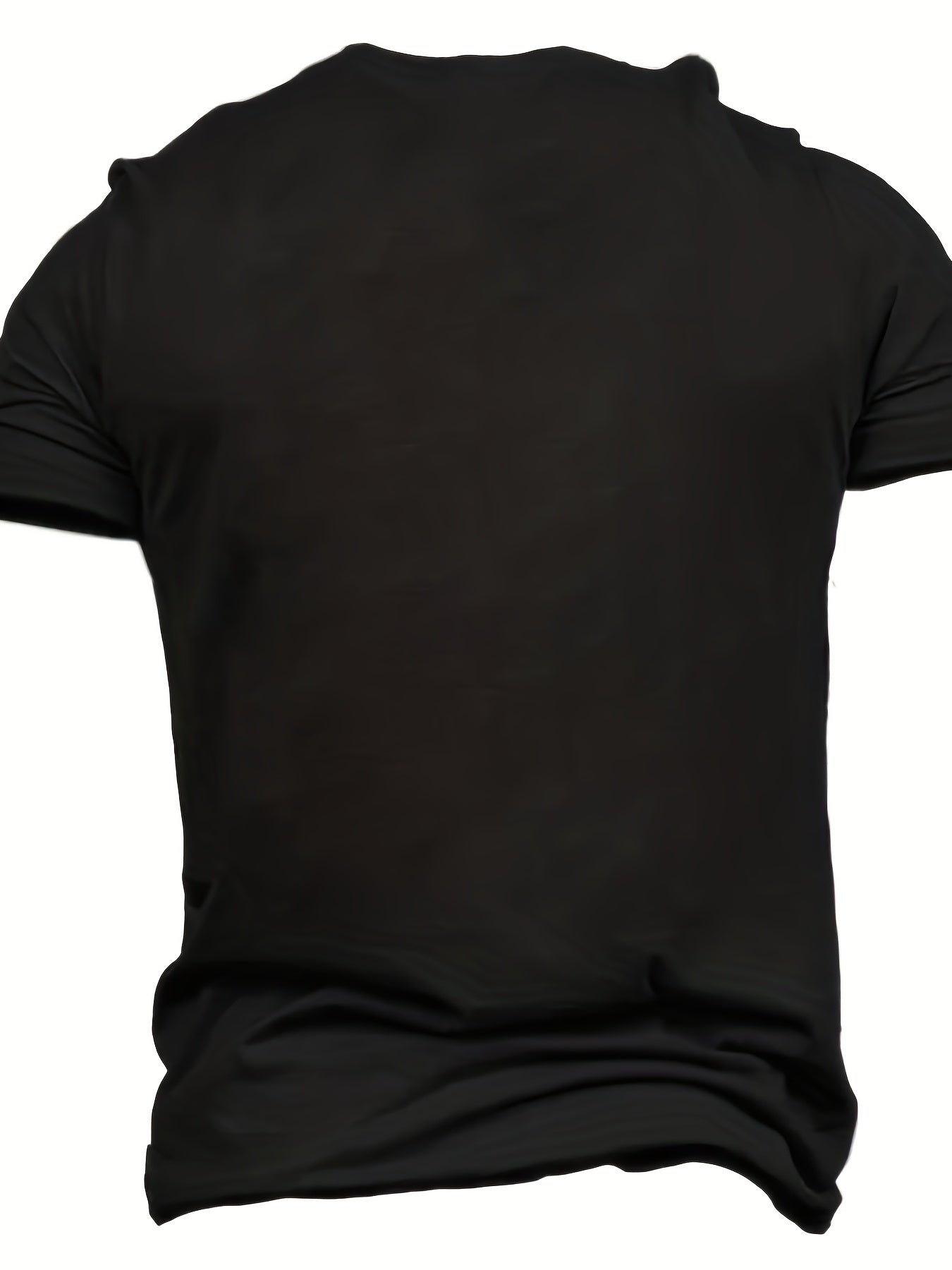 Large Size Men's Combat Shooting Pattern Printed T-shirt, Summer Fashionable Short Sleeved T-shirt, Suitable For Tall And Sturdy Men