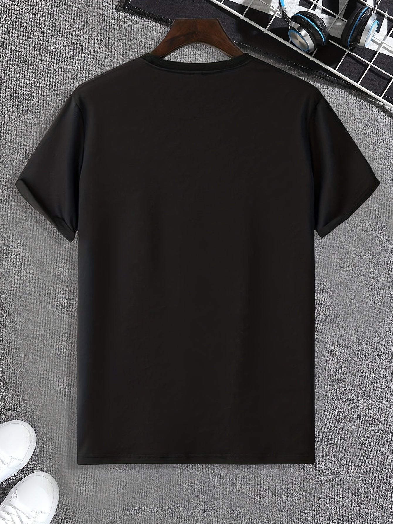 Abstract Letter A Print, Men's Pattern T-shirt, Summer Casual Comfortable T-shirt, Men's Clothing