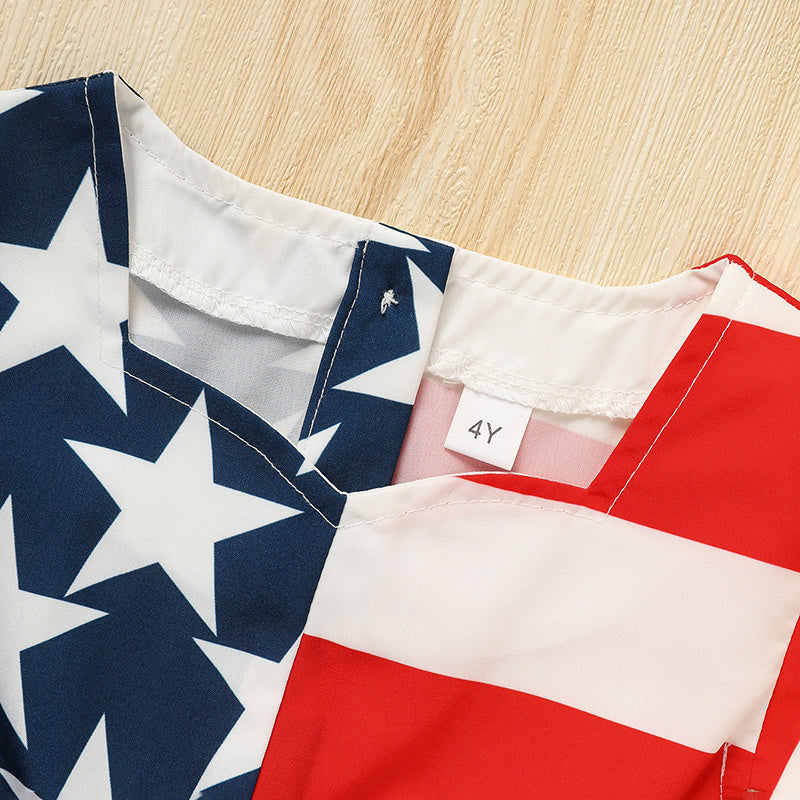 4th of July young Girls dress