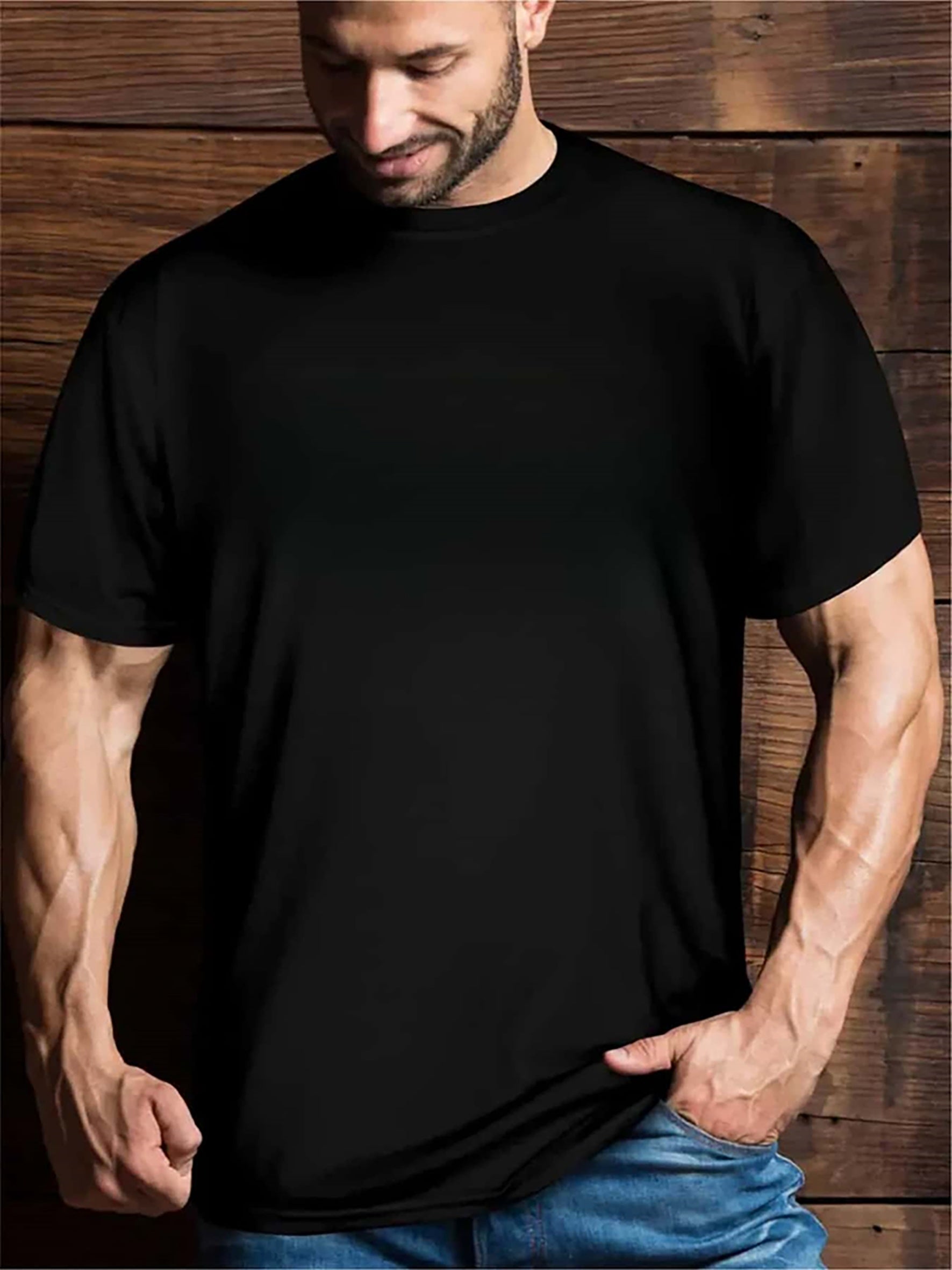 Stylish Alphabets Pattern Crew Neck Short Sleeve Tee - Soft Slight Stretch Polyester Fabric, Regular Fit, Contrast Collar, Perfect For Spring Summer Holiday Leisure Vacation Outdoor Fitness Activities