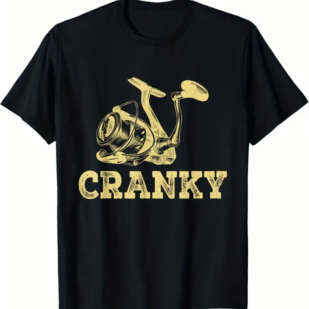 Men's Creative Tops, Casual Short Sleeved Round Neck T-shirts, Summer Outdoor Men's Clothing
