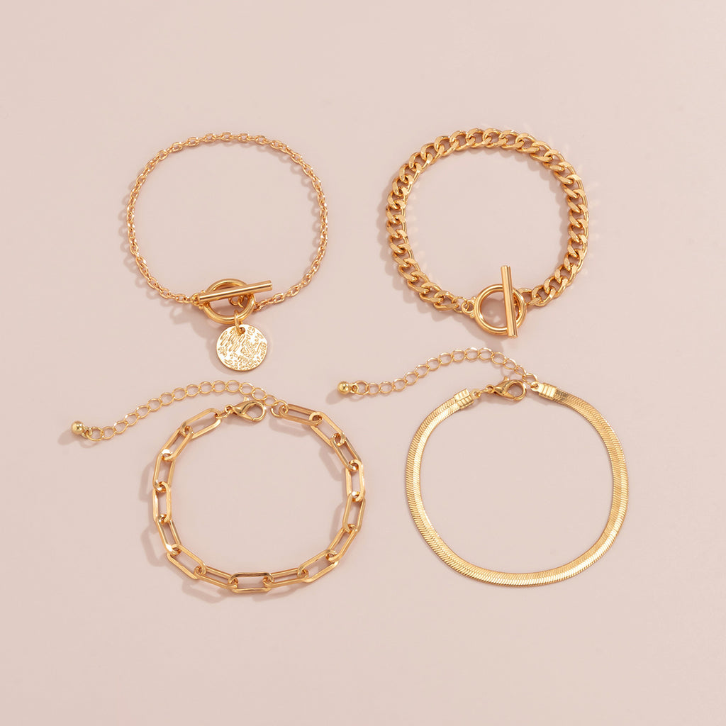 Metal Wind Hollow Chain Bracelet Snake Bone Metal Bracelet