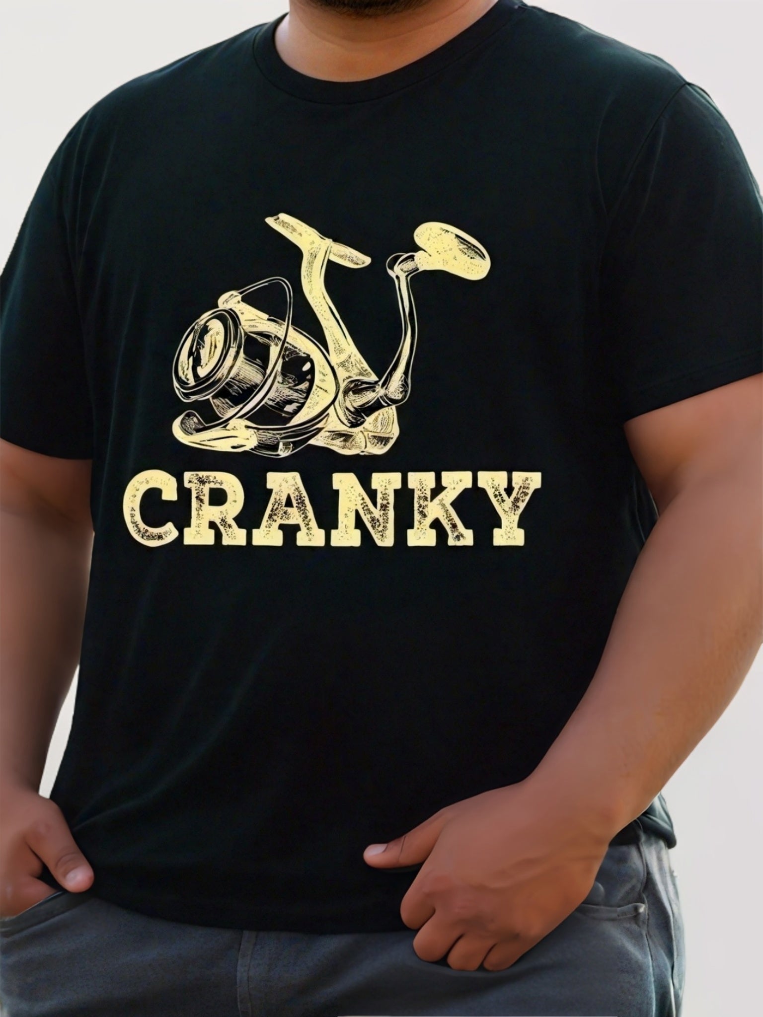 Men's Creative Tops, Casual Short Sleeved Round Neck T-shirts, Summer Outdoor Men's Clothing