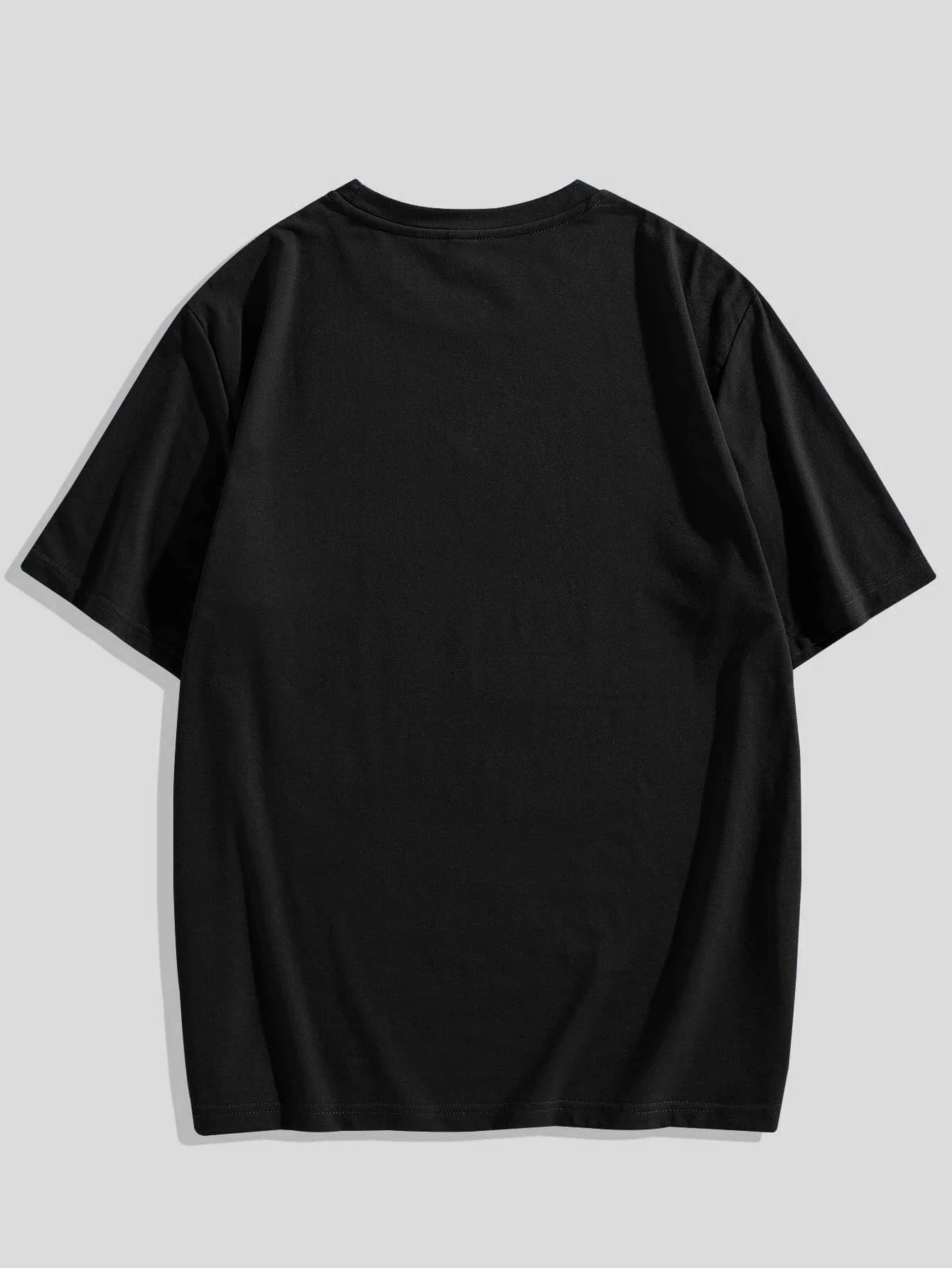 Simple Stars Pattern Print Men's Round Neck Short Sleeved T-shirt, A Comfortable Multifunctional Top For Summer, Suitable For Outdoor Fitness And Daily Wear