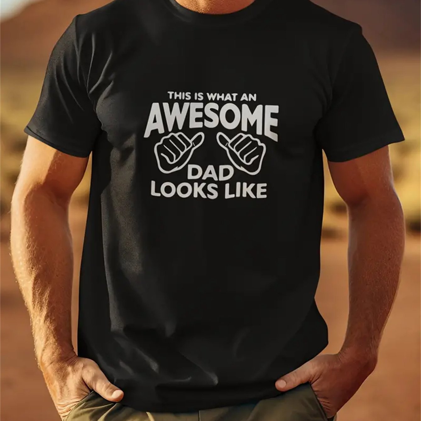Men's Creative Tops, Casual Short Sleeved Round Neck T-shirts, Summer Outdoor Men's Clothing