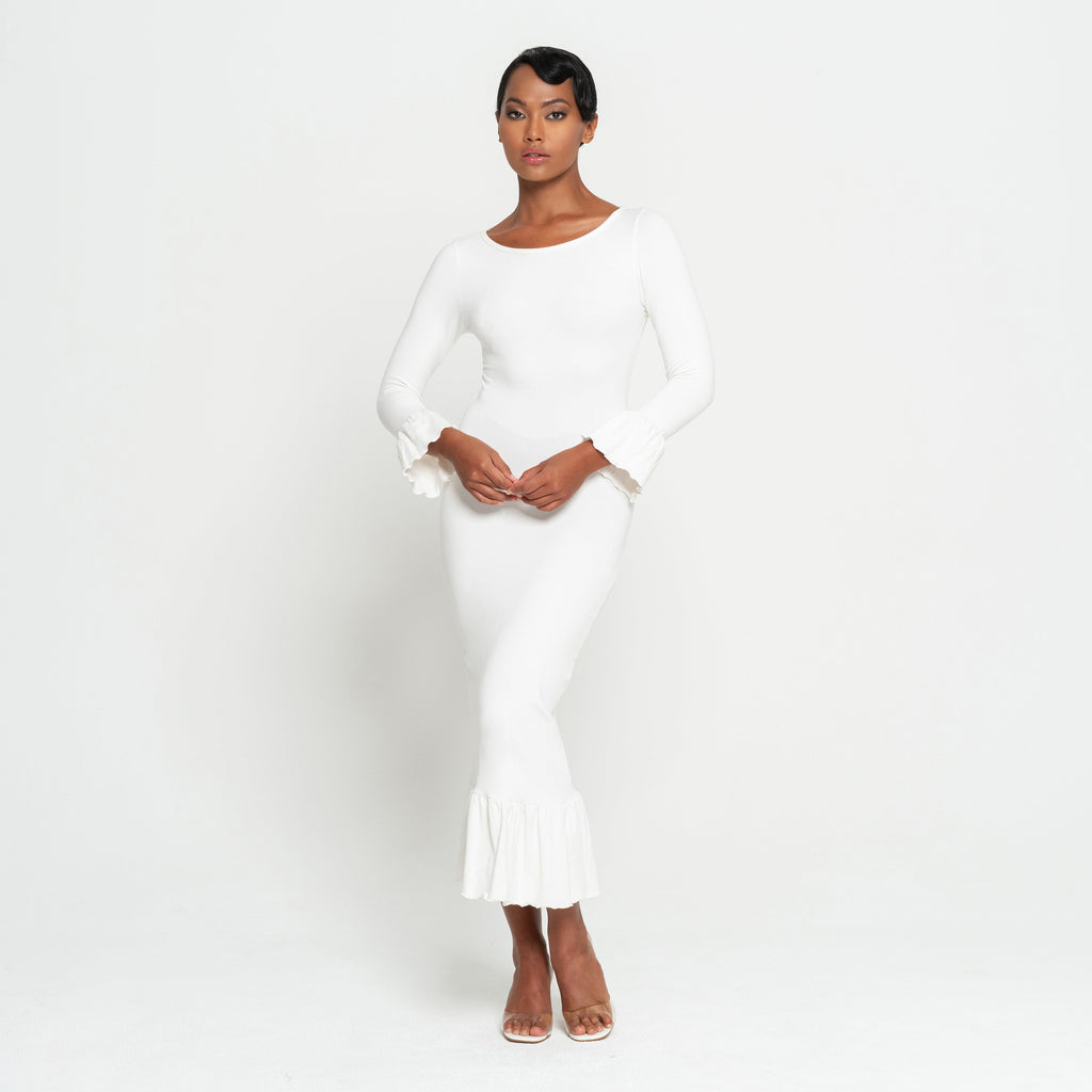 jasmine  Dress In Off-white
