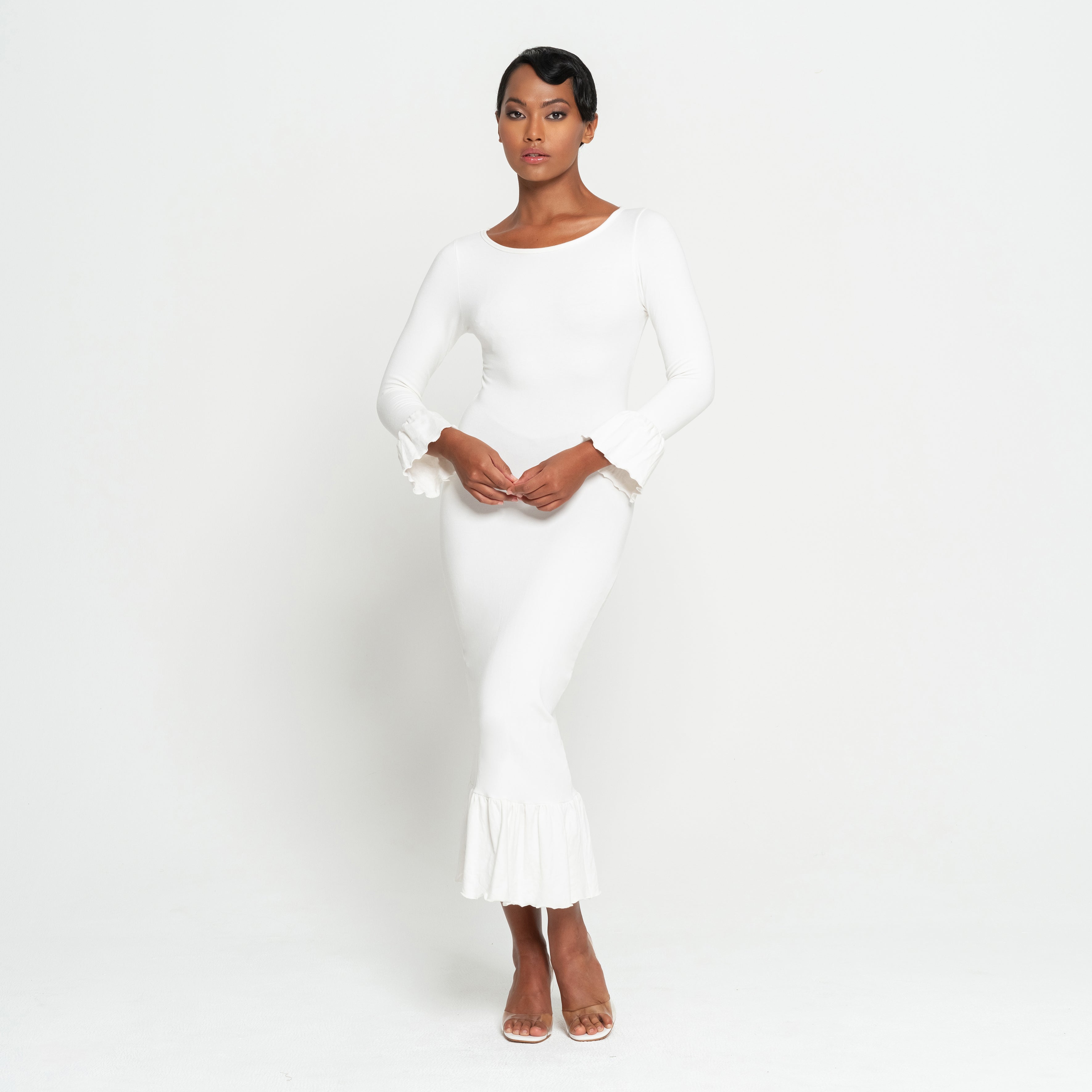jasmine  Dress In Off-white