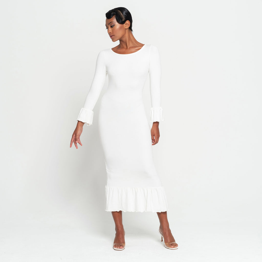jasmine  Dress In Off-white