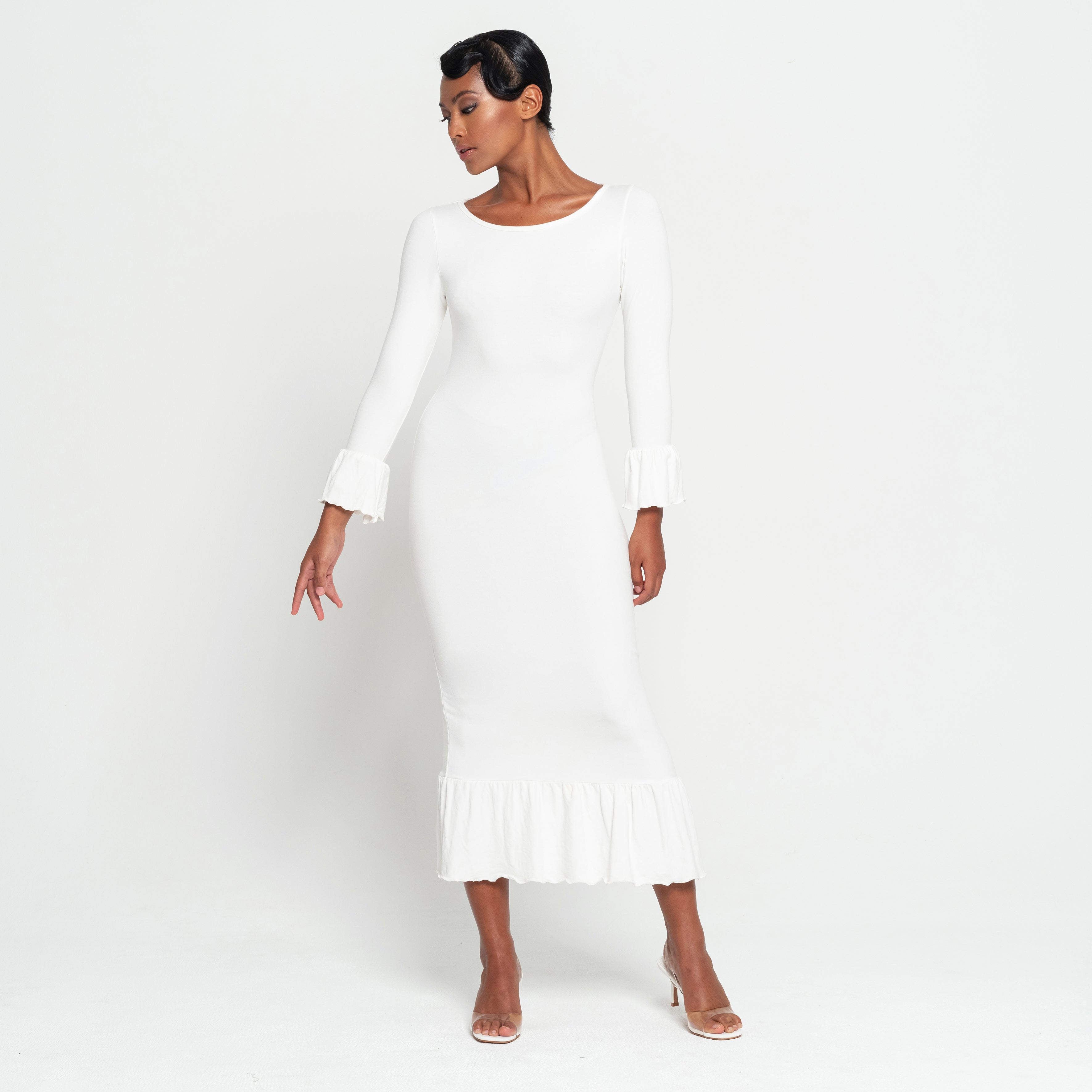 jasmine  Dress In Off-white