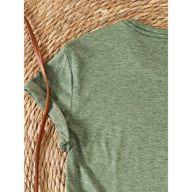 Women's Round Neck Eye Print Short Sleeve T-Shirt Simple Casual Spring Summer Tee
