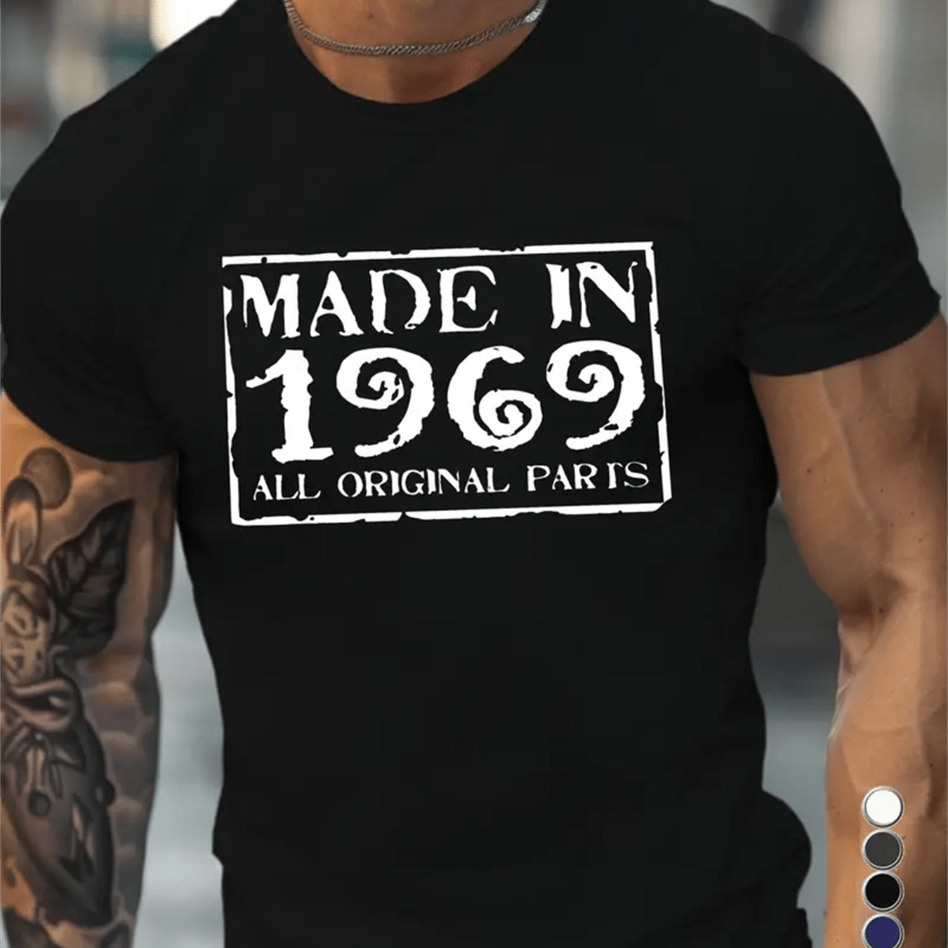 Men's Creative Tops, Casual Short Sleeved Round Neck T-shirts, Summer Outdoor Men's Clothing