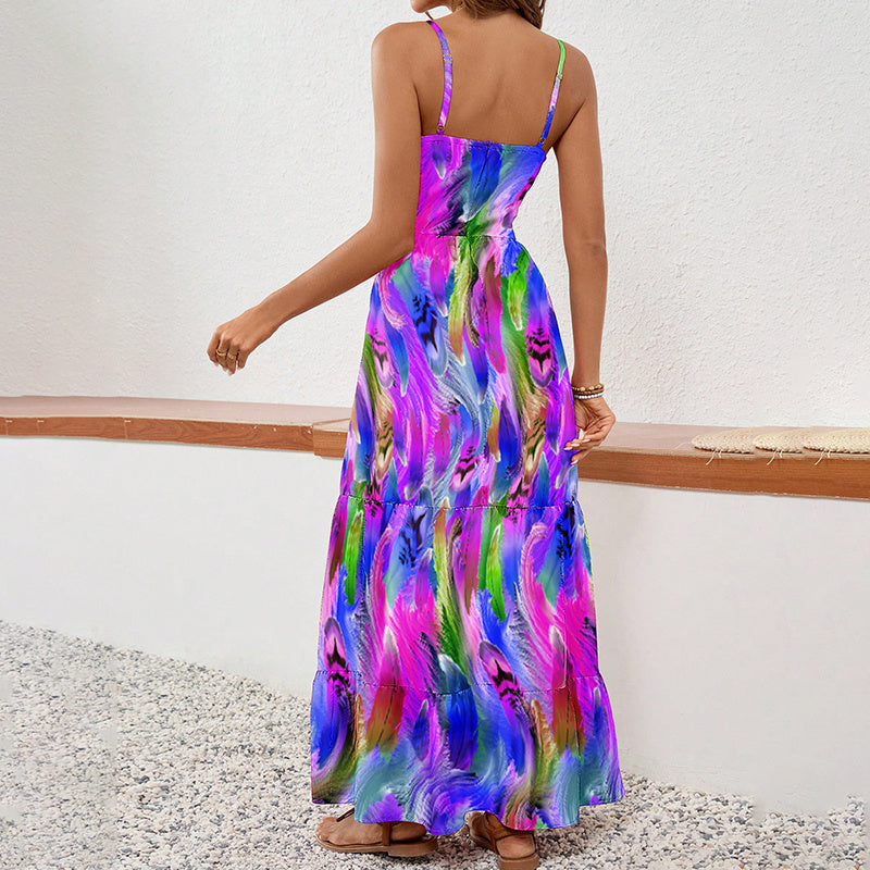 Tash's Vibe Fashion Spaghetti Sun Dress
