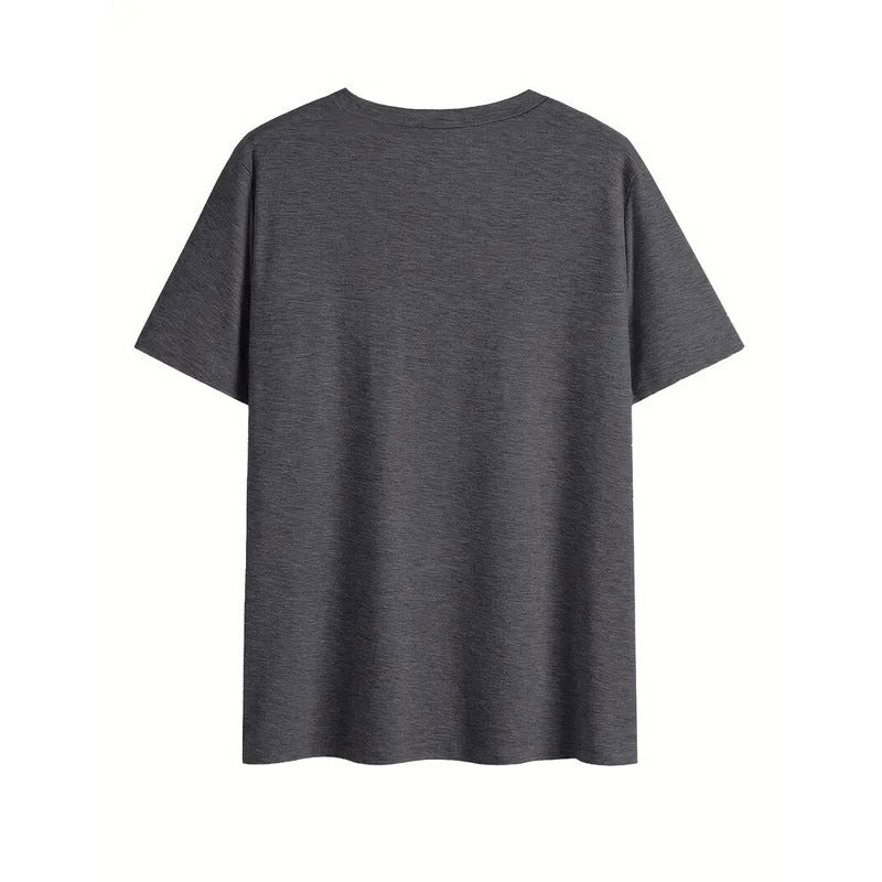 Women's Guitar & Letter Print Short Sleeve T-Shirt Casual V Neck Summer Top
