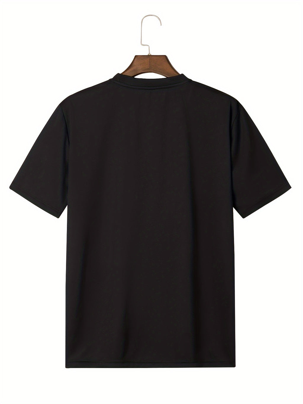 Large Men's Planet Patterned Round Neck Short Sleeved T-shirt, Men's T-shirt, Summer Casual And Fashionable Tops, And Sportswear