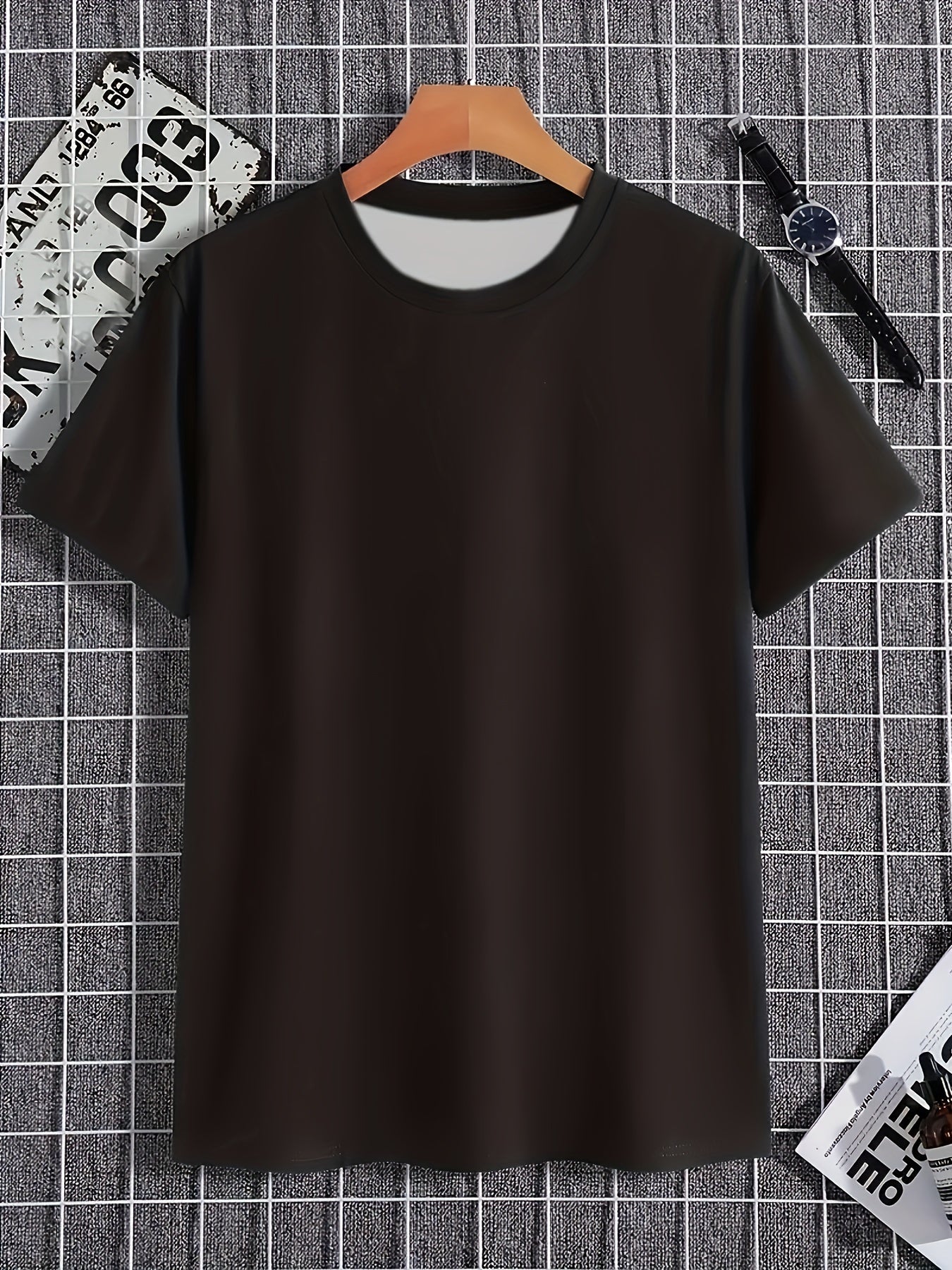 Summer Men's Casual And Comfortable T-shirt With Innovative Round Neck Design, Suitable For Men's Clothing Tops In Daily Vacation Destinations