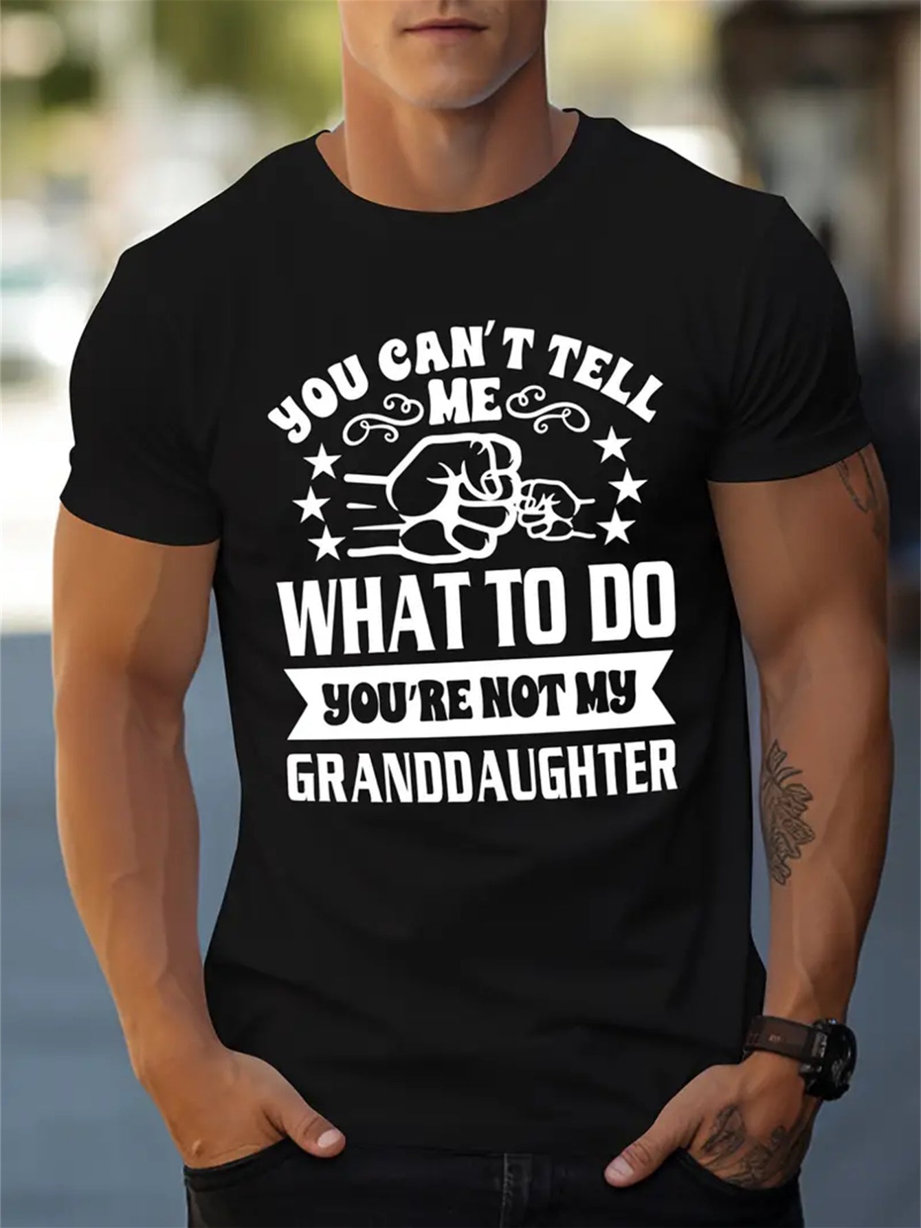 Men's Creative Tops, Casual Short Sleeved Round Neck T-shirts, Summer Outdoor Men's Clothing