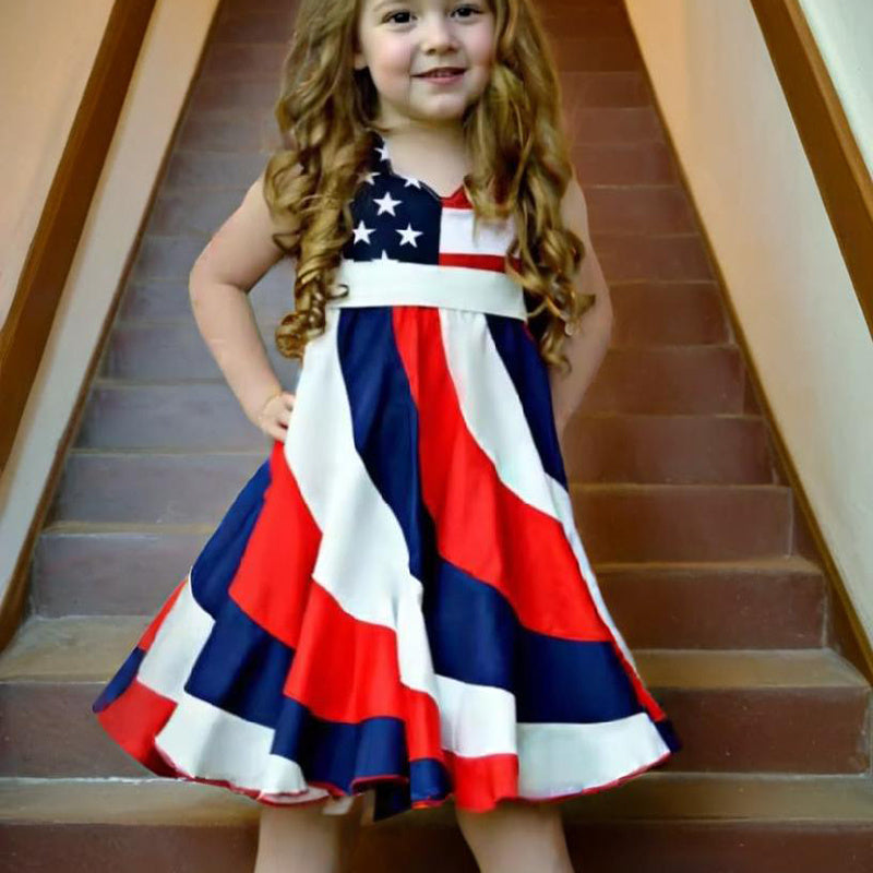 4th of July young Girls dress