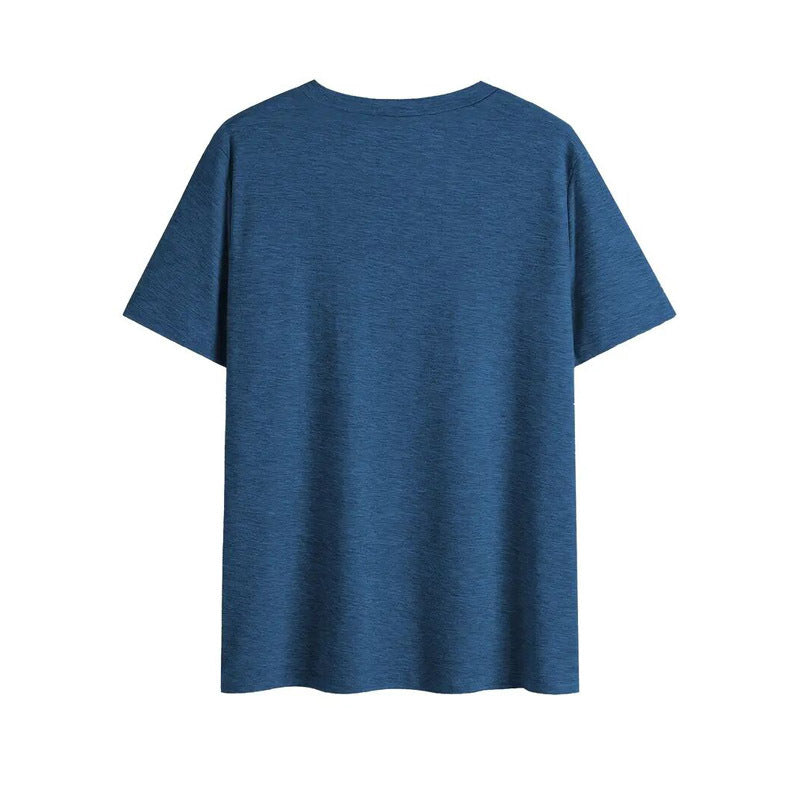 Women'S V Neck Short Sleeves Featuring Four Colorful Heart & Line Prints Casual Summer T-Shirt